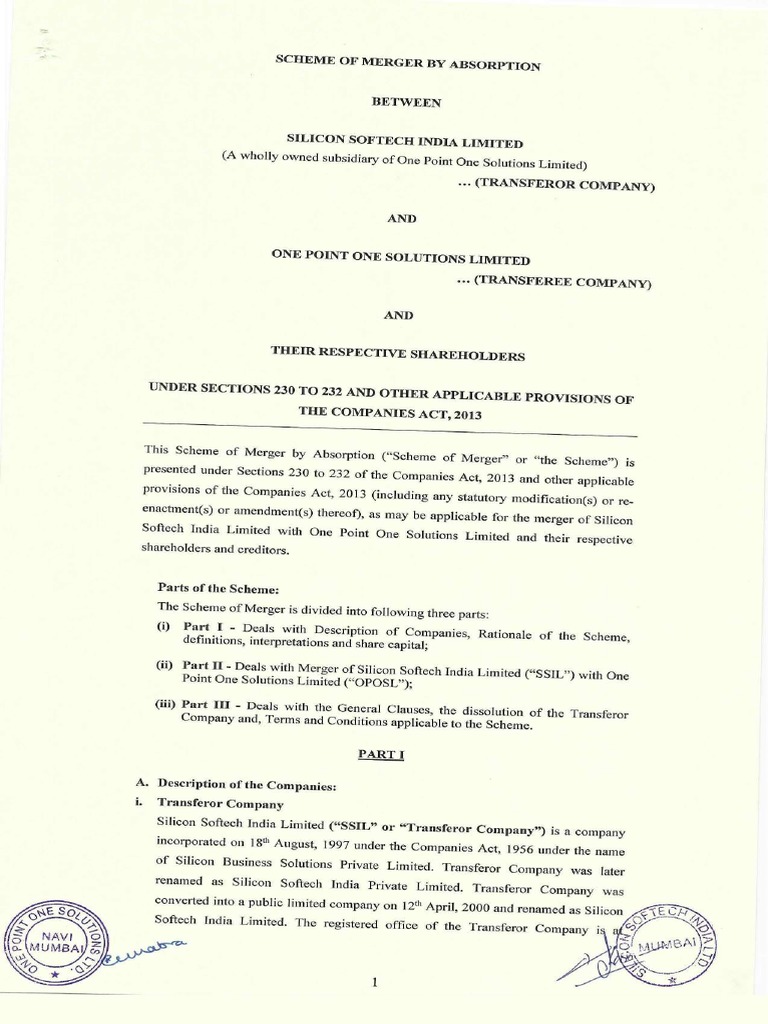 Draft Scheme of Merger PDF
