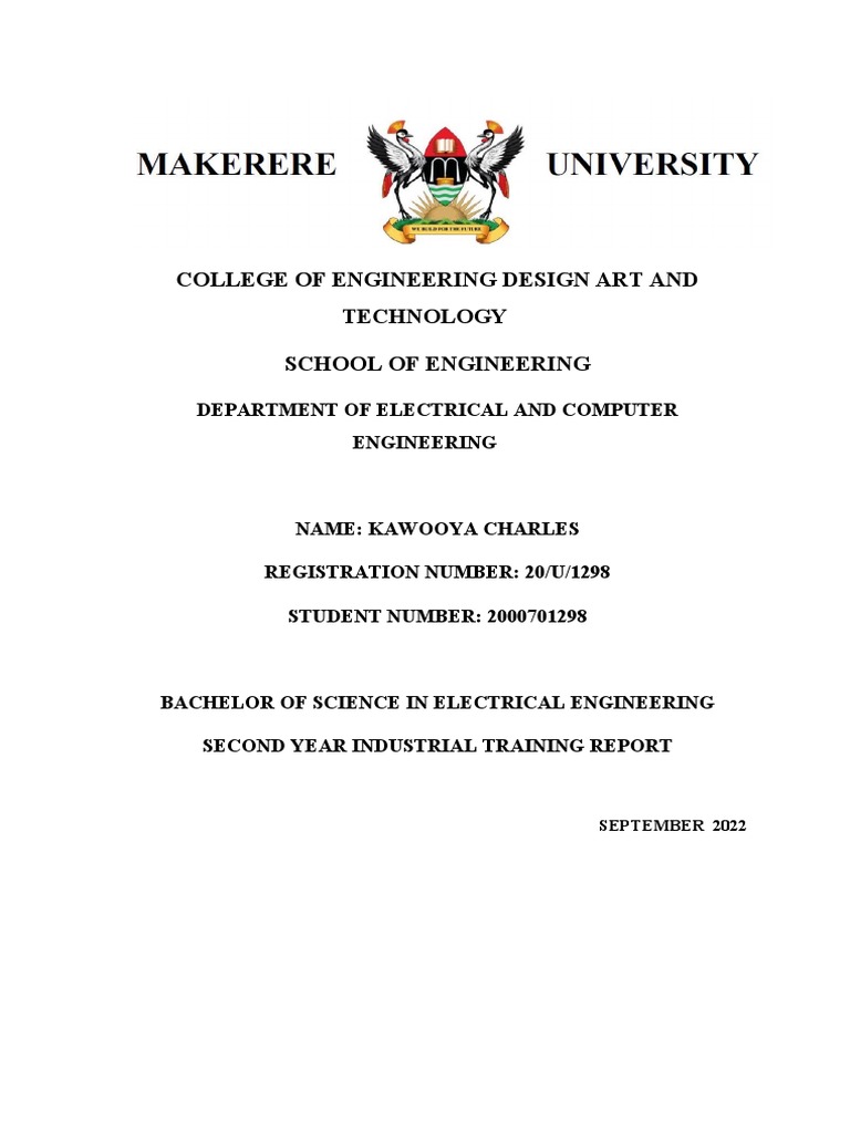 Electrical Engineering Internship Report | PDF | Electrical Wiring ...