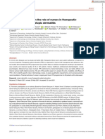 Acad Dermatol Venereol - 2021 - Thormann - Position Statement On The Role of Nurses in Therapeutic Patient Education in