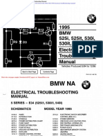 BMW 525i 525it 530i 530it 540i 1995 Electrical Troubleshooting Manual