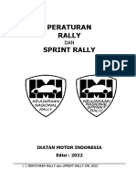 Peraturan Rally - Sprint Rally 2022