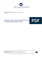 Reflection Paper Good Manufacturing Practice Marketing Authorisation Holders - en
