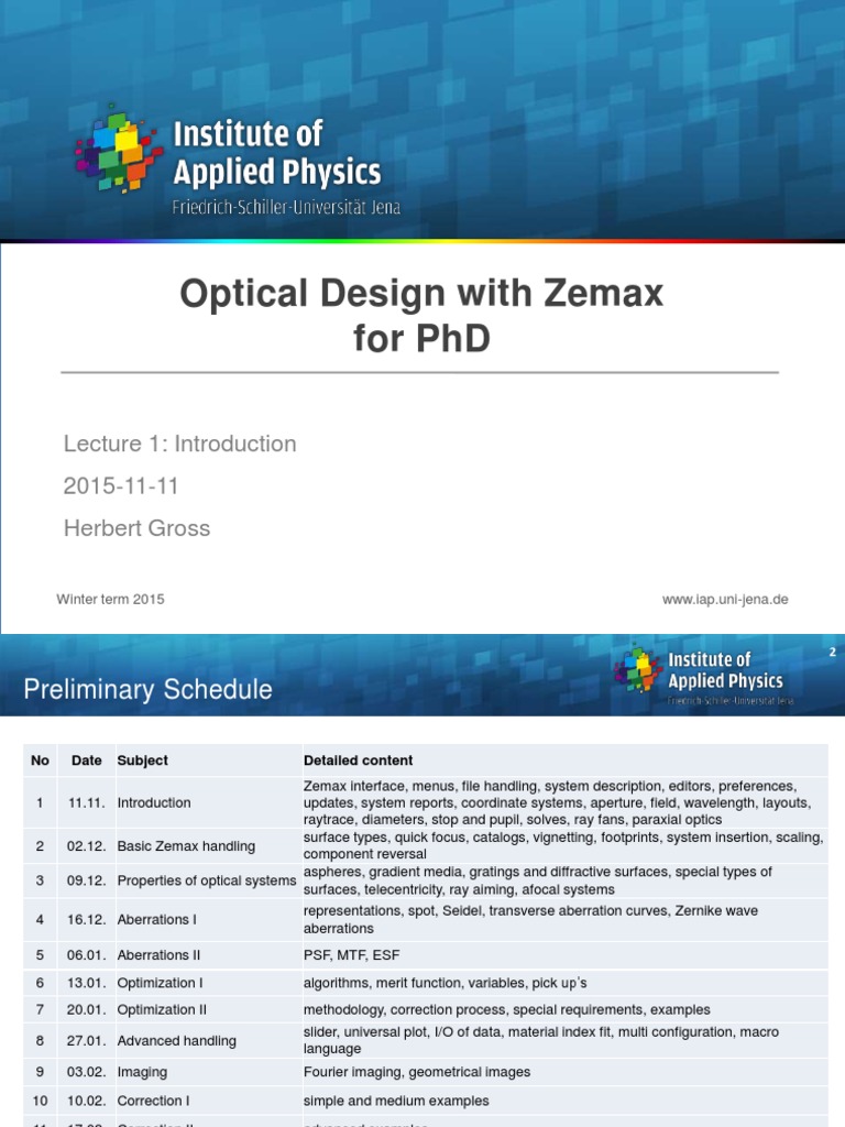 Vdocuments MX Optical Design With Zemax For PHD Iapuni Jenade
