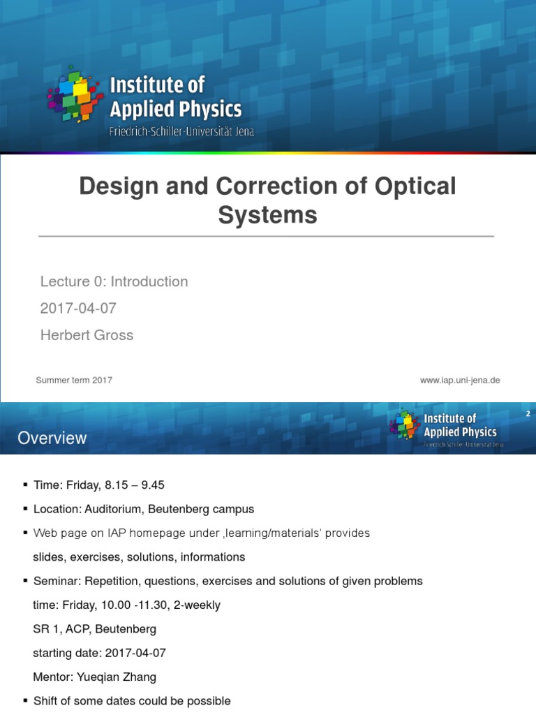 DCS17 Design+and+Correction+Lecture+0+Introduction | PDF | Optics ...