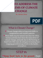 Steps To Address The Problems of Climate Change Trenzhinayreport