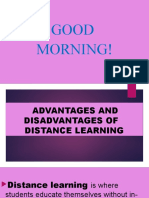 Advantages and Disadvantages of Distance Learning