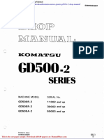 Komatsu Motor Grader Gd505r 2 Shop Manual