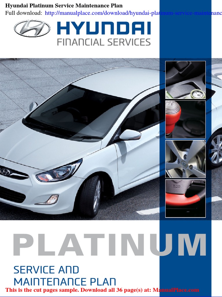 Hyundai Platinum Service Maintenance Plan | PDF