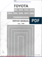 Toyota G Series Transmission Repair Manual