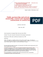 1997 May - David Hall - Public Partnership and Private Control - Ownership, Control and Regulation in Water Concessions in Central Europe