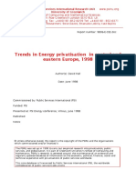 1998 June - David Hall - Trends in Energy Privatisation in Central and Eastern Europe, 1998