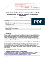 2000 October - David Hall - EU Electricity Directive A Note On The Requirements