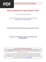 2002 July - David Hall & Emanuele Lobina - Water Privatisation in Latin America, 2002