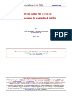 2003 March - David Hall - Financing Water For The World - An Alternative To Guaranteed Profits