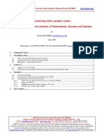 2004 July - David Hall - Privatising Other People's Water - The Contradictory Policies of Netherlands, Norway and Sweden