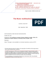 1999 September - David Hall - The Water Multinationals
