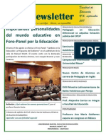 Facultad Educacìon - Newsletter 5