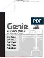 Genie Scissor Gs 2032 2632 3232 To SN 51682 Gs 2032 Gs 2632 Operator Manual