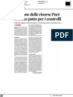 Gestione risorse del PNRR: firmato patto per i controlli - Il Corriere Adriatico del 30 giugno 2023
