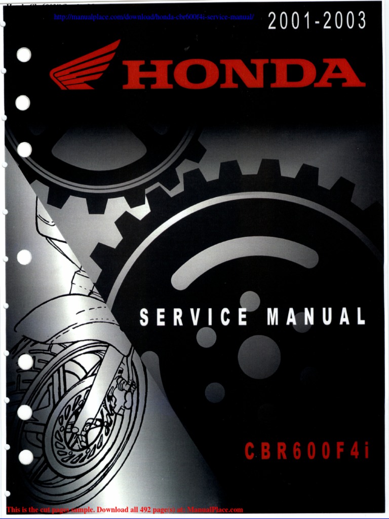 Honda CBR600F4i Service Manual PDF | PDF | Business