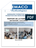 RAPPORT FORMATION SEMACO Juin 2023 Hann Bel Air OLAC DAKAR