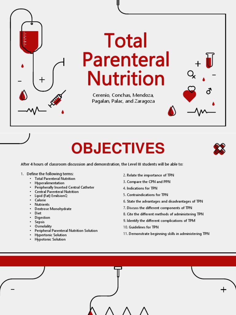 TOTALPARENTERALNUTRITION PDF Intravenous Therapy Nutrients