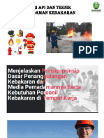 Teori API & Teknik Pemadaman Kebakaran