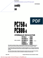 Komatsu Hydraulic Excavator Pc750 6 Shop Manual