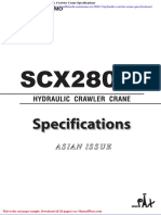 Hitachi Sumitomo Scx2800 2 Hydraulic Crawler Crane Specifications