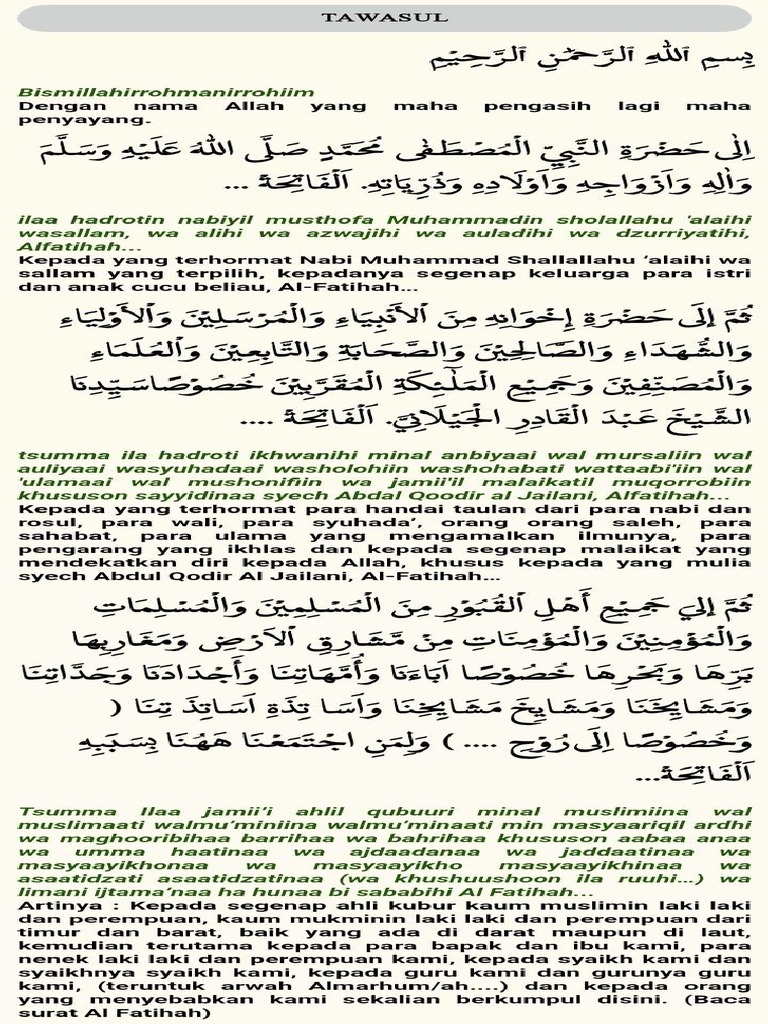 Tahlilan Lengkap | PDF