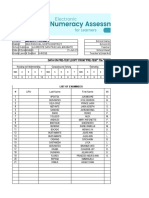 ENAT (Class) Grade 2 Posttest - Rose