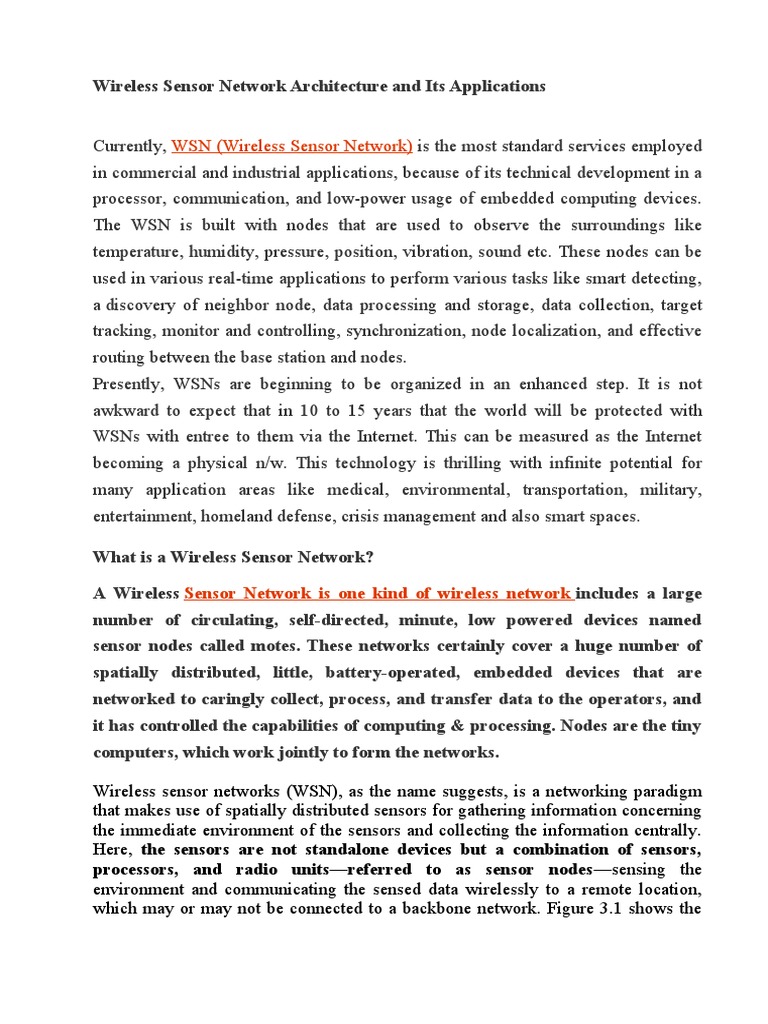 Wireless Sensor Networks2 | PDF | Wireless Sensor Network | Computer ...