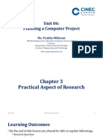 Chapter 3 - Practical Aspect of Research