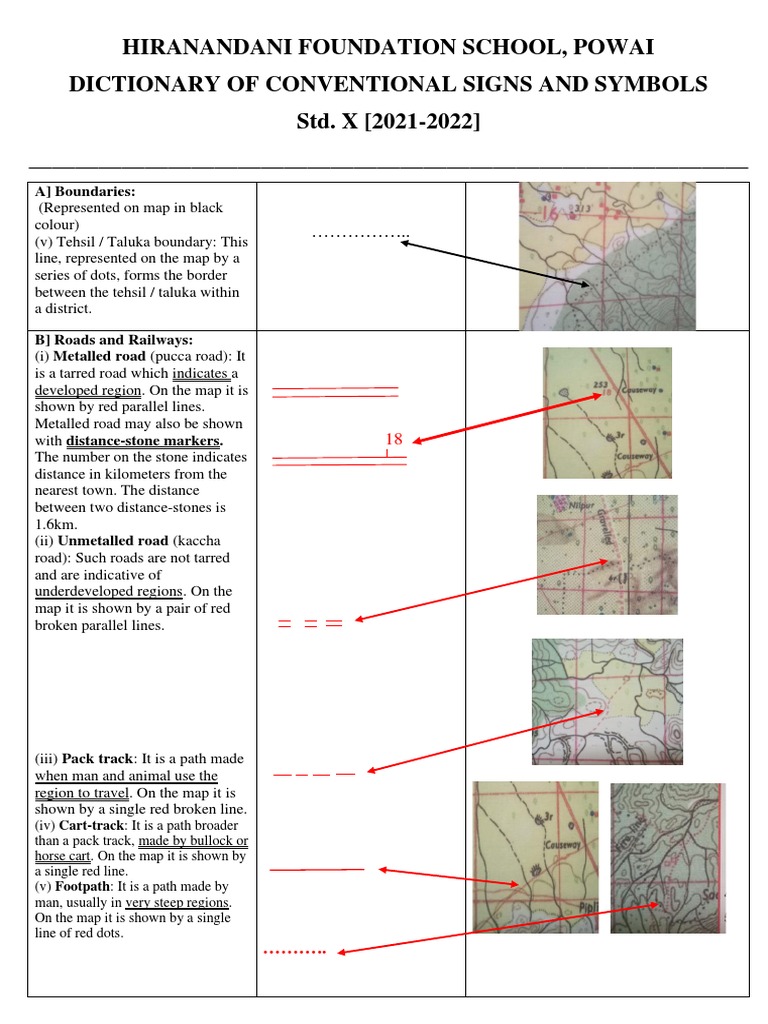 Dictionary of Conventional Signs and Symbols | PDF | River | Stream