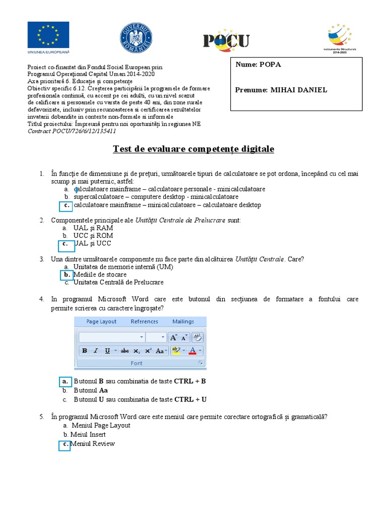 Test Competente Digitale | PDF