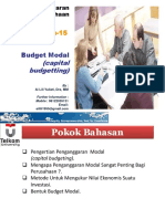 Week 15 Budget Modal
