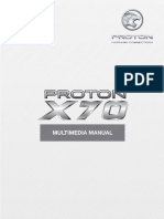 PROTON X70 Audio Manual