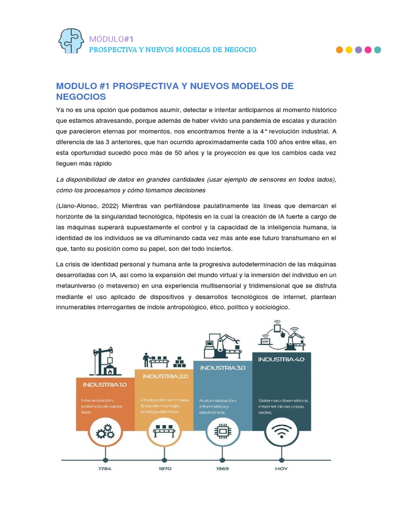 Apuntes Modulo # I Prospectiva y Nuevos Modelos de Negocios-2 | PDF ...