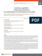 Metodologías Activas y Gestión Del Conocimiento para Promover La Creatividad y La Innovación en El Aula