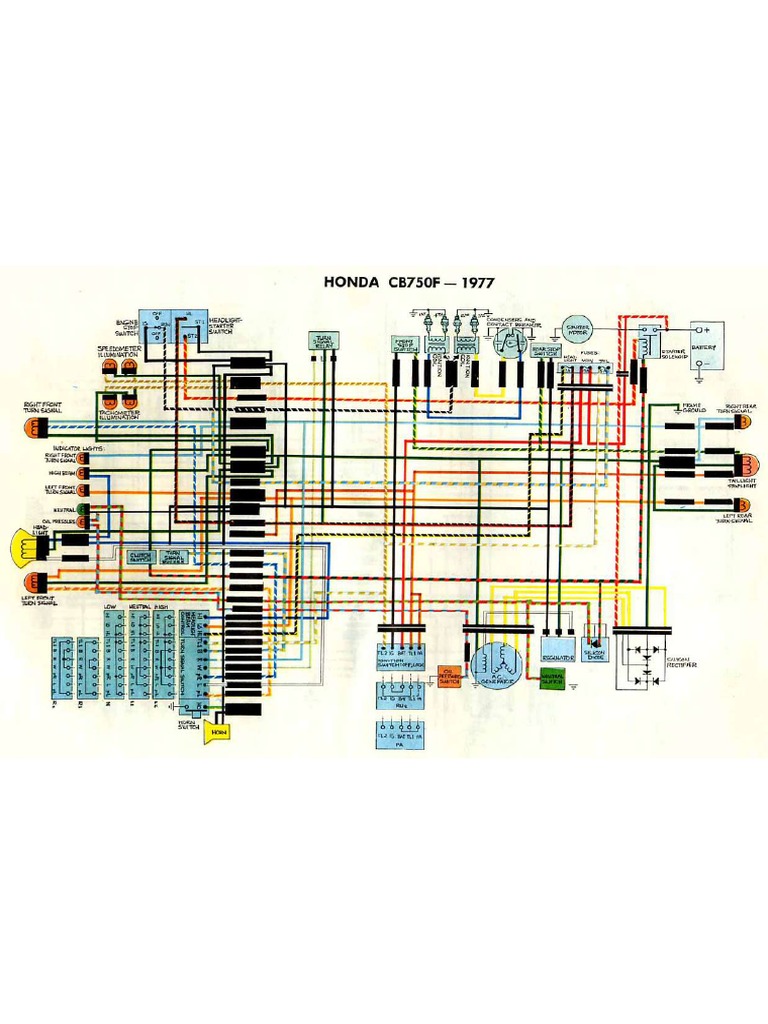 Schematic Wiring Diagram Honda CB750F PDF