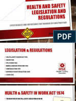 Health and Safety Legislation and Regulations Powerpoint