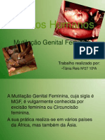 MUTILAÇÃO GENITAL FEMININA