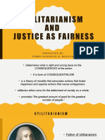 Utilitarianism &justice As Fairness Report