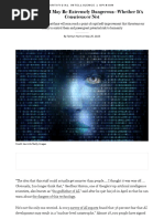 Here's Why AI May Be Extremely Dangerous - Whether It's Conscious or Not - Scientific American