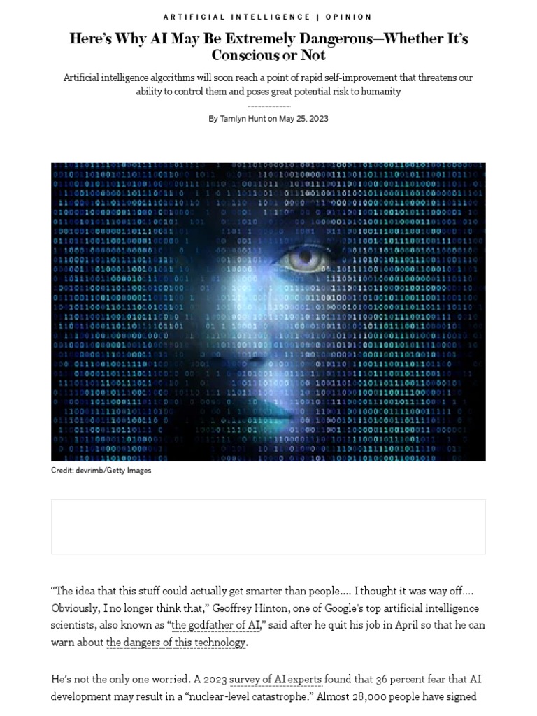 AI's Rapid Rise: Dangers Ahead | PDF | Artificial Intelligence ...