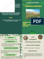 Folleto Díptico de Cuidado Ambiental y Reciclaje Moderno Ilustrado