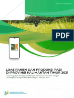 Luas Panen Dan Produksi Padi Di Provinsi Kalimantan Timur 2021