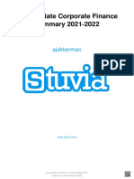 Stuvia 1760847 Intermediate Corporate Finance Summary 2021 2022