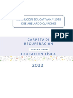 Carpeta de Recuperacion Educacion Fisica - III Ciclo