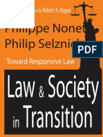 Philippe Nonet - Robert A. Kagan - Law and Society in Transition - Toward Responsive Law-Taylor Francis (2007)